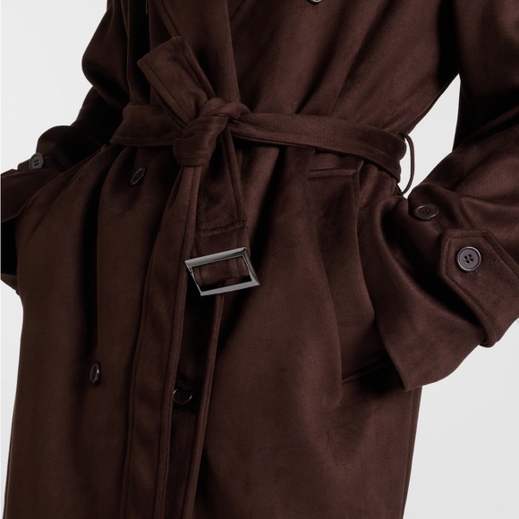 Frankie Shop Pembroke suede trench coat - Picture 4 of 7